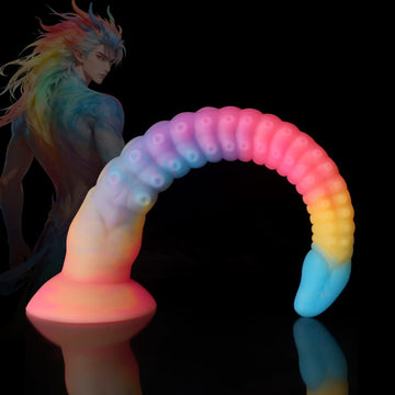 Knotdildo Octopus Tentacle Dildo – Blue Yellow Purple Fantasy Silicone Design