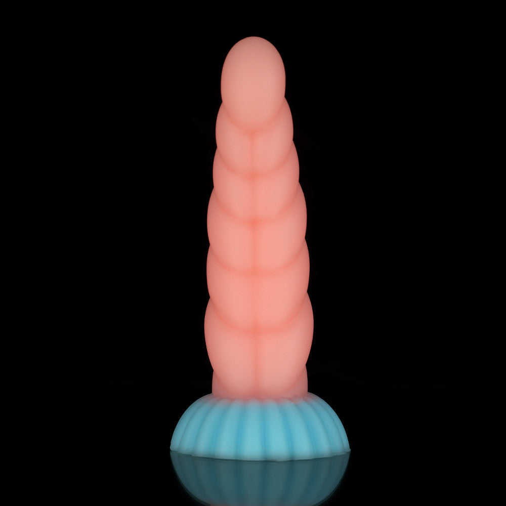 Twisted Pink Blue Dildo