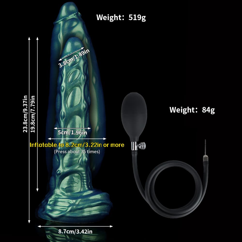 Green Armor Inflatable Dildo