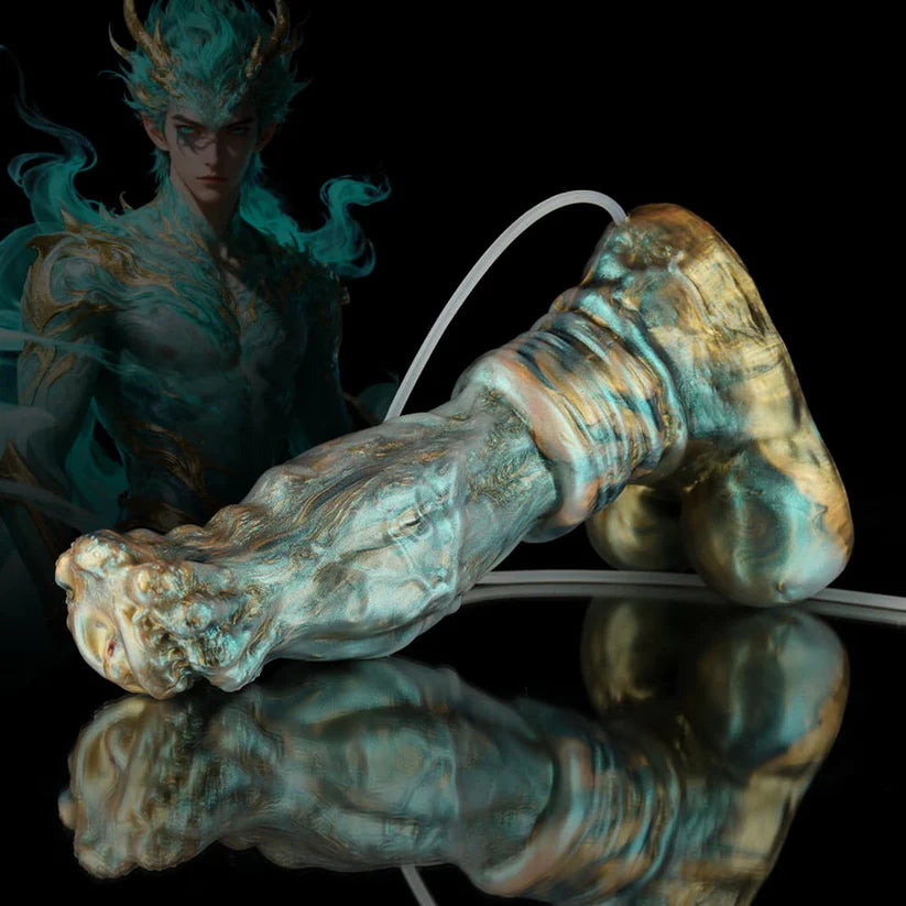 Knotdildo Luan Green Gradient Knot Dildo – Ejaculating Adult Toy