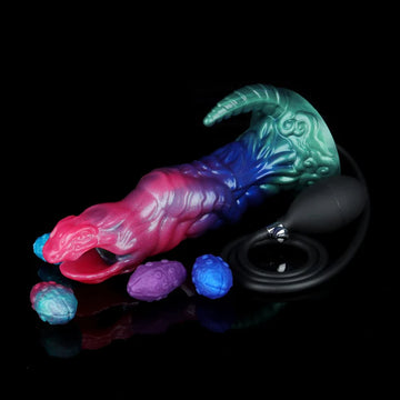 Knotdildo Dinosaur Inflatable Ovipositor Dildo – 4 Eggs for Ultimate Fantasy Play