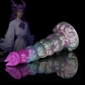 Knotdildo Sphinx Gradient Purple Dildo – Fantasy Textured Adult Silicone Toy