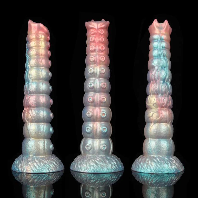 Colorful Inflatable Ovipositor Dildo – 5 Eggs Included, Expandable Fantasy Toy, Soft Realistic Feel