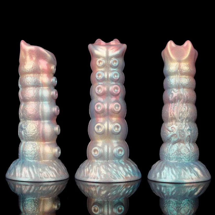 Knotdildo Dennis Colorful Inflatable Ovipositor Dildo (3 Eggs)