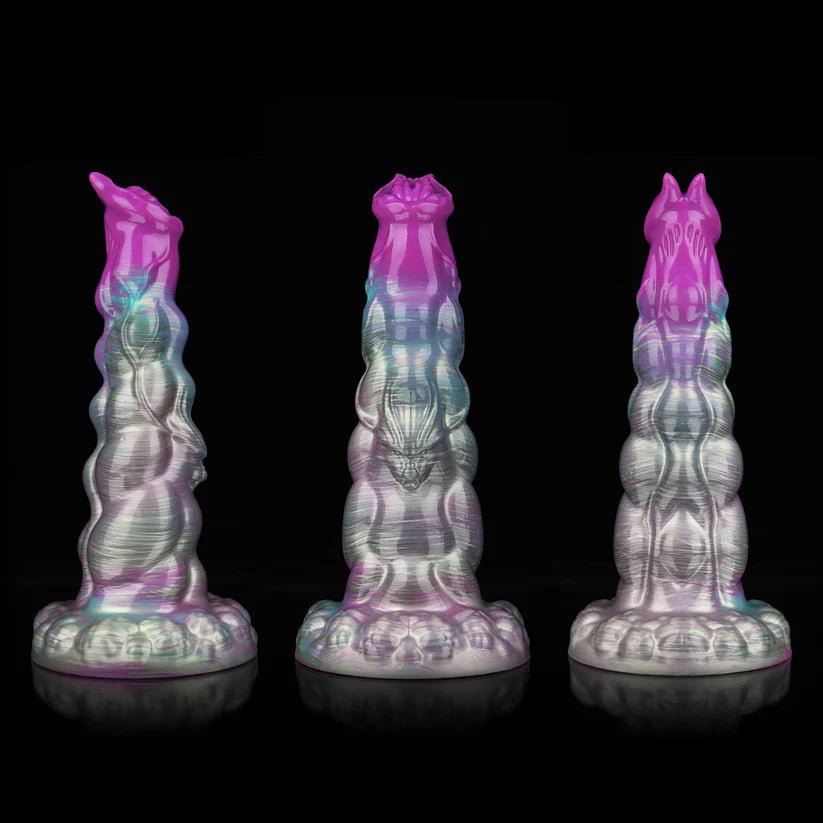 Knotdildo Sphinx Gradient Purple Dildo – Fantasy Textured Adult Silicone Toy