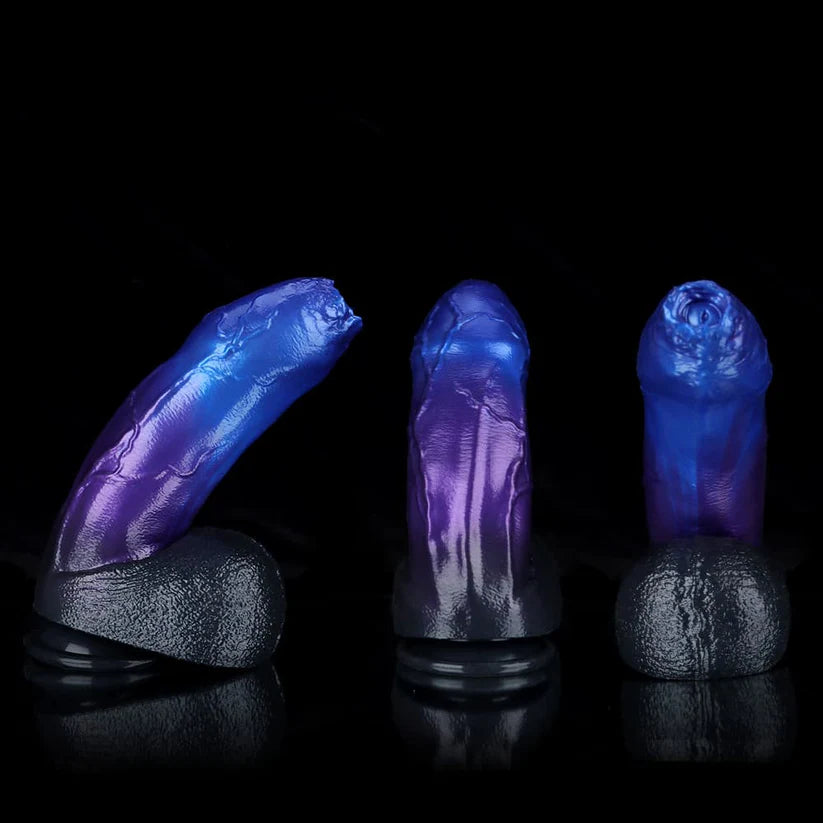 Knotdildo Naga Blue Purple Fantasy Dildo – Premium Silicone Knot Toy