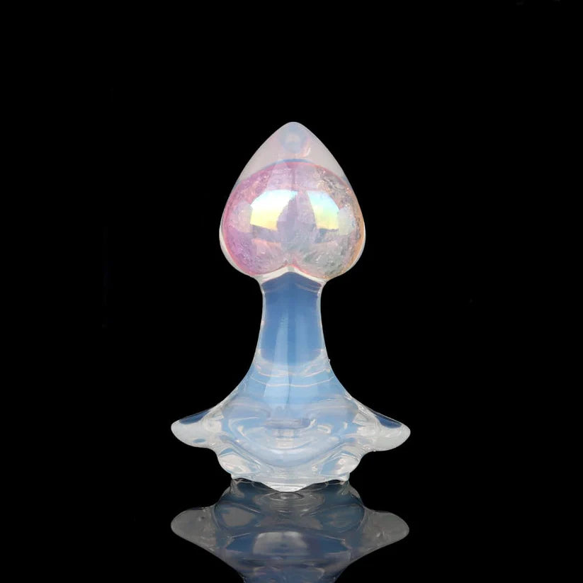 Knotdildo Small Heart Crystal Butt Plug – Cute Elegant Design with Accessories