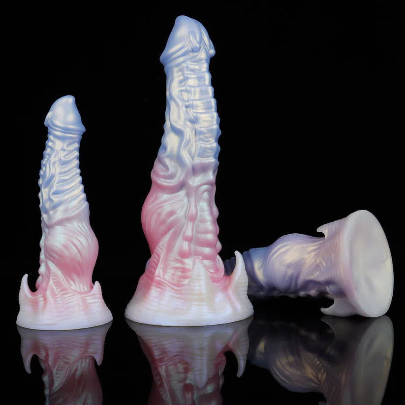 Knotdildo Ghostly Pink Fantasy Monster Dildo – Unique Textured Adult Toy
