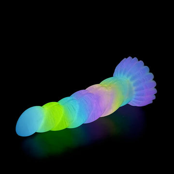 Knotdildo Twisted Luminous Electric Vibrating Dildo – Silicone Toy