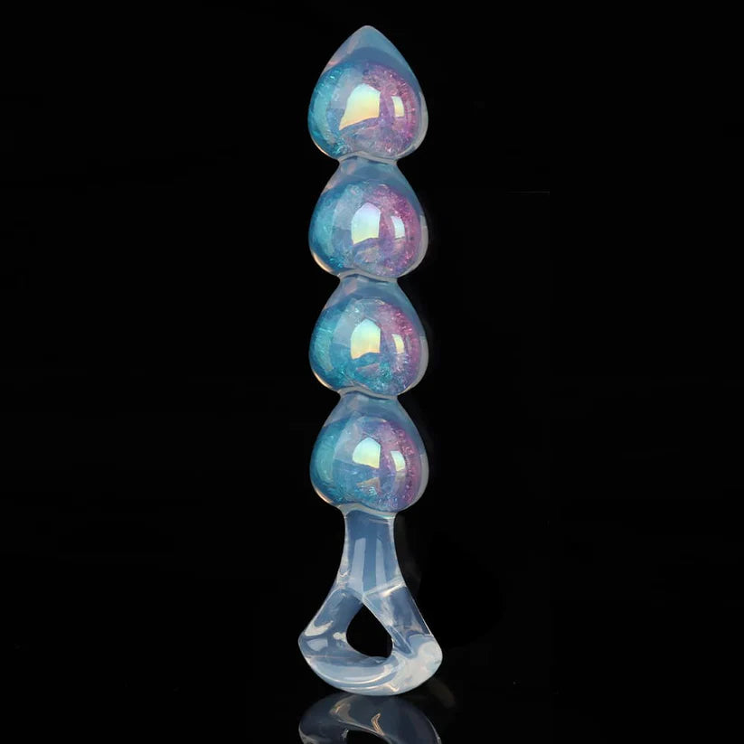 Knotdildo Crystal Silicone Plug with Heart Design – 3 Color Options