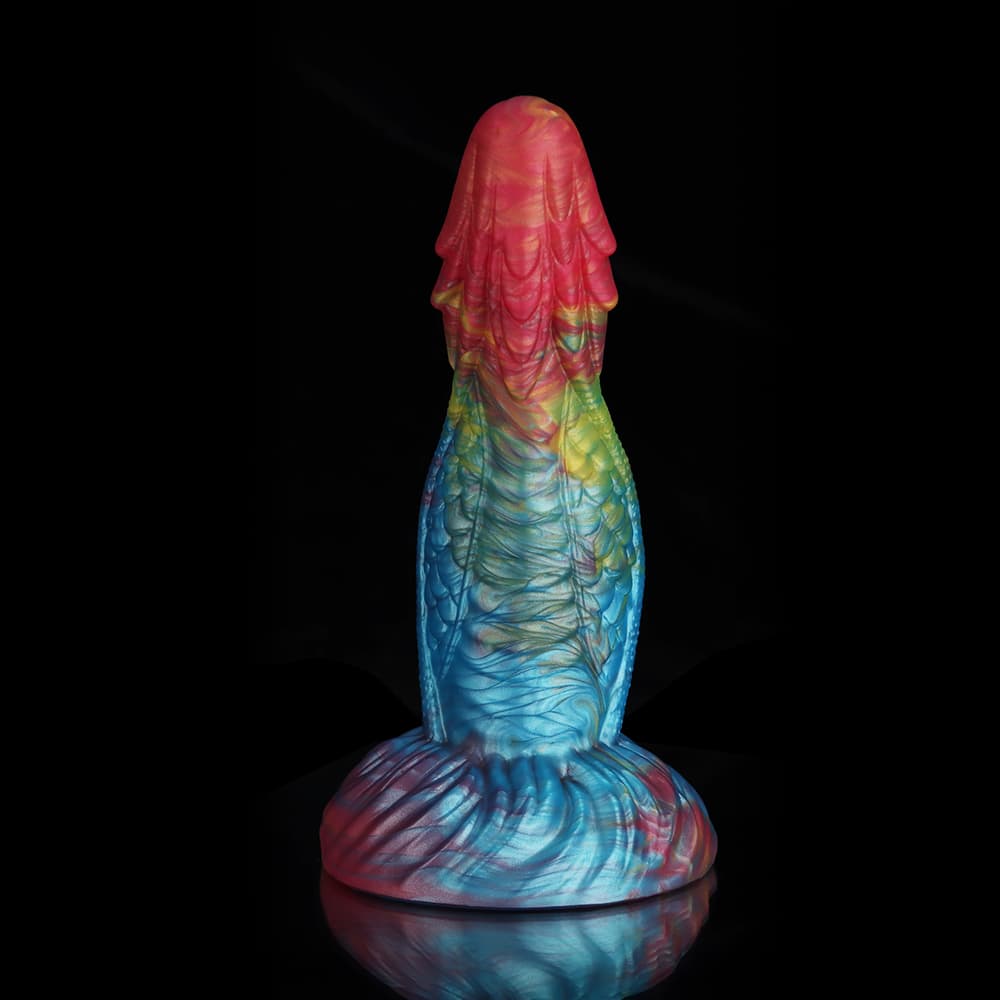 Knotdildo Kirin Rainbow Dragon Dildo – Lumpy Fantasy Silicone Toy