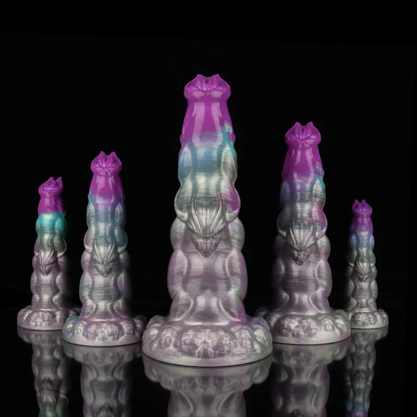Knotdildo Sphinx Gradient Purple Dildo – Fantasy Textured Adult Silicone Toy