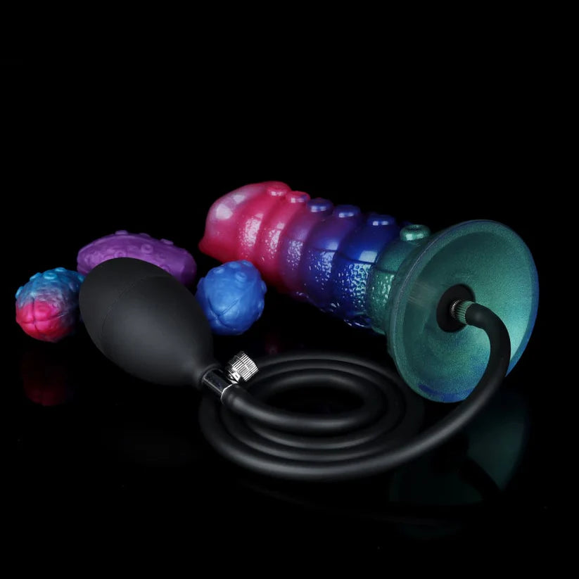 Inflatable Ovipositor Dildo – 3 Eggs Included, Expandable Fantasy Toy, Soft Realistic Feel