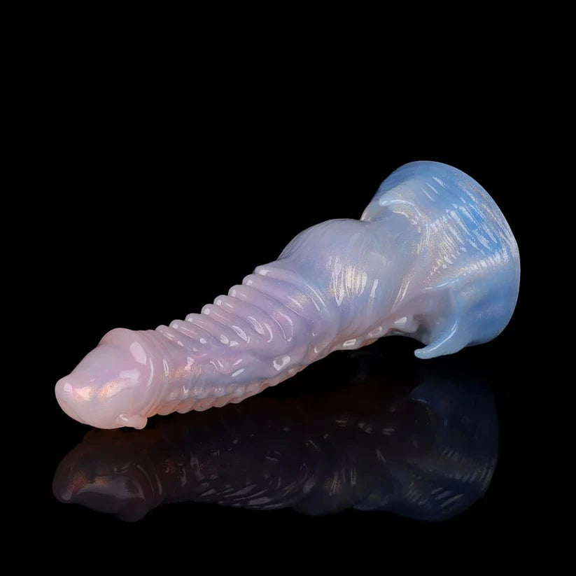 Knotdildo Ghostly Pink Purple Transparent Dildo – Ethereal Fantasy Design & Elegant Glow