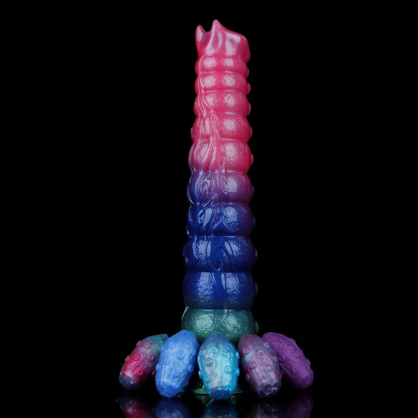 Inflatable Ovipositor Dildo – 5 Eggs Included, Expandable Fantasy Toy, Soft Realistic Feel