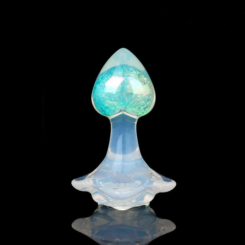 Knotdildo Small Heart Crystal Butt Plug – Cute Elegant Design with Accessories