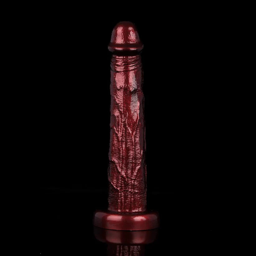 Knotdildo Burgundy Inflatable Dildo Wand – Adjustable Size Adult Toy with Soft, Realistic Feel