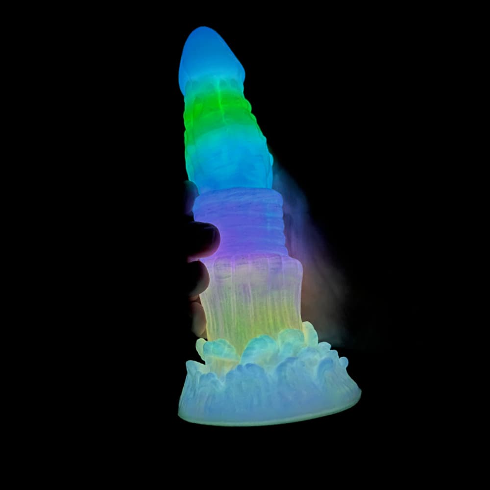 Knotdildo Spike Luminous Electric Vibrating Dildo – Silicone Toy