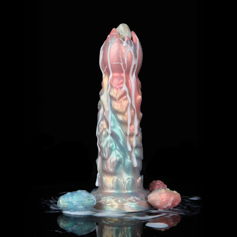 Aufblasbares Silikon-Massageset – Farbenfrohes Design mit 4 Zubehörteilen