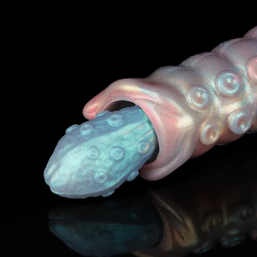 Knotdildo Dennis Colorful Inflatable Ovipositor Dildo (3 Eggs)