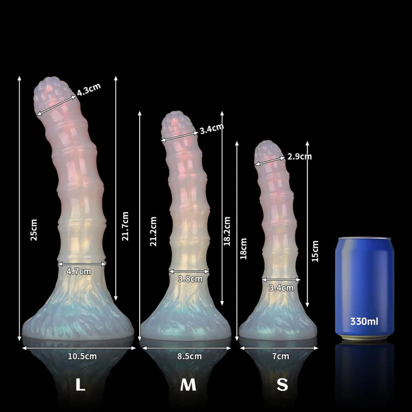 Knotdildo Bamboo-Inspired Dildo – Elegant Sculptural Design & Translucent Glow