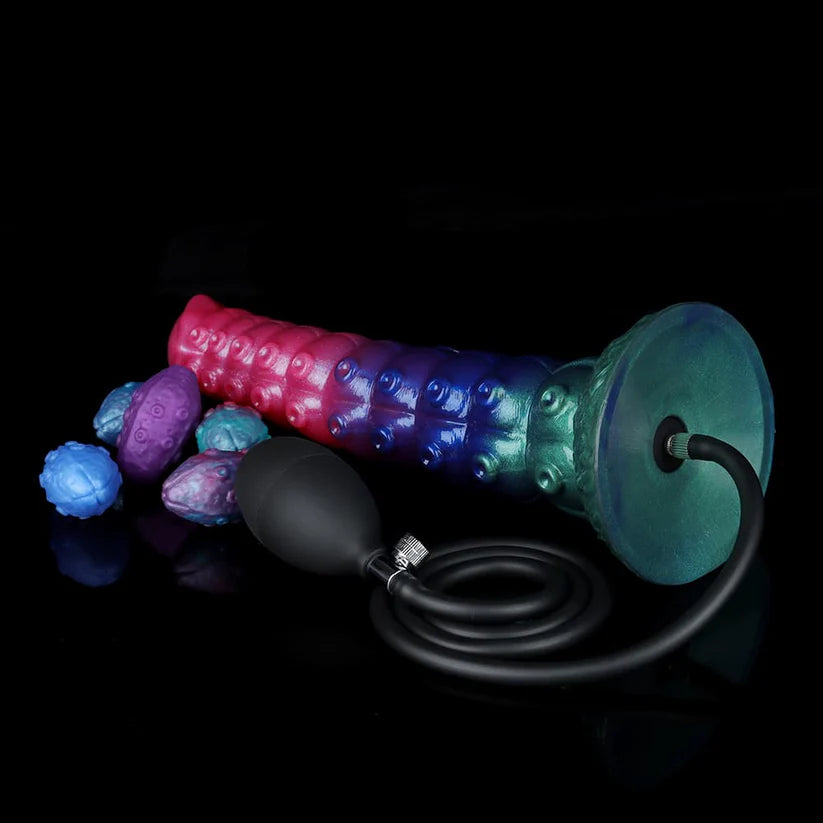 Inflatable Ovipositor Dildo – 5 Eggs Included, Expandable Fantasy Toy, Soft Realistic Feel