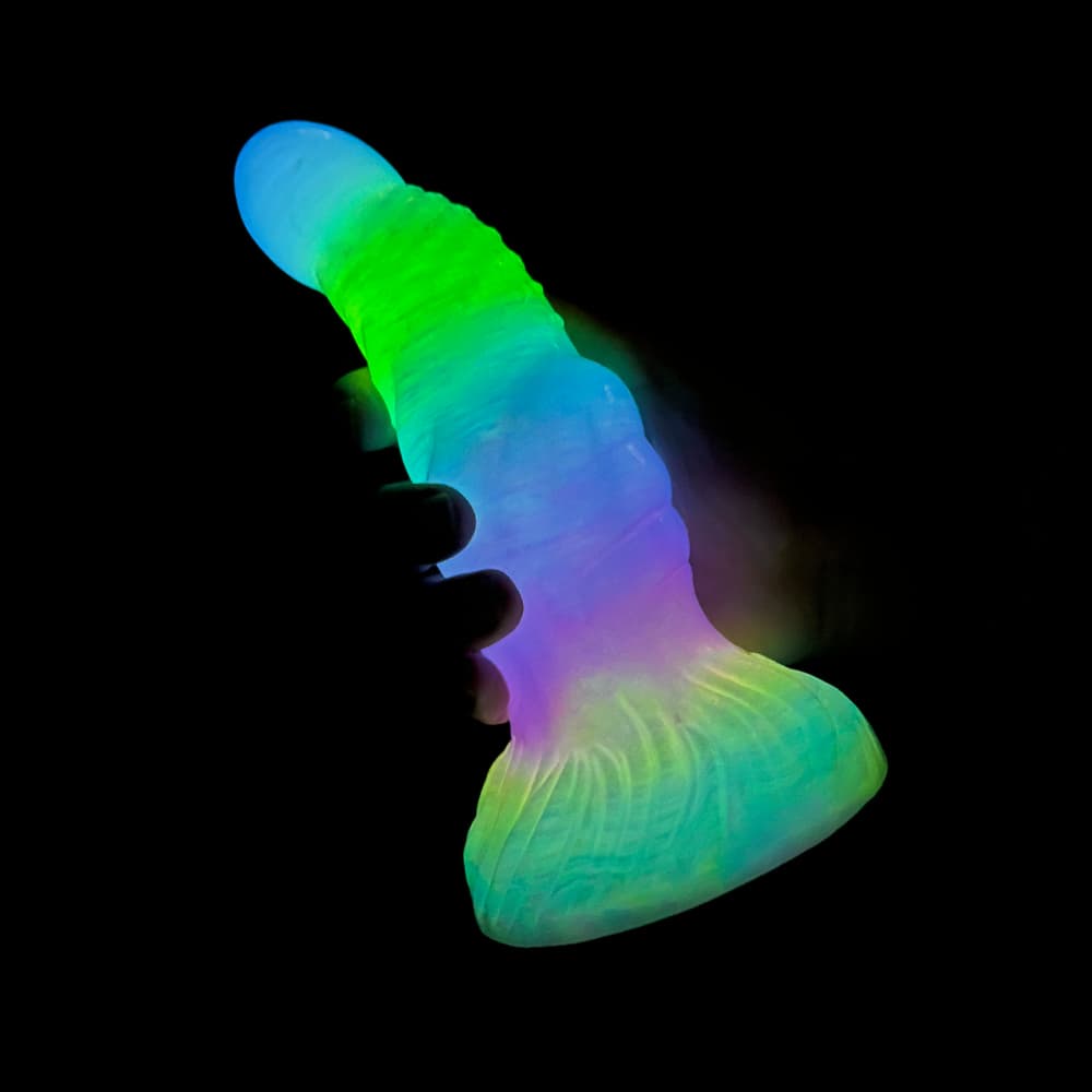 Knotdildo Gilt Hammer Luminous Electric Vibrating Dildo – Silicone Toy
