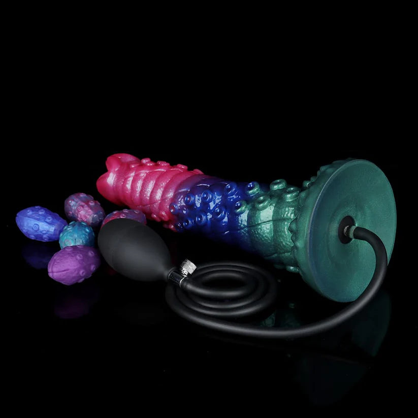 Inflatable Ovipositor Dildo – 5 Eggs Included, Expandable Fantasy Toy, Soft Realistic Feel
