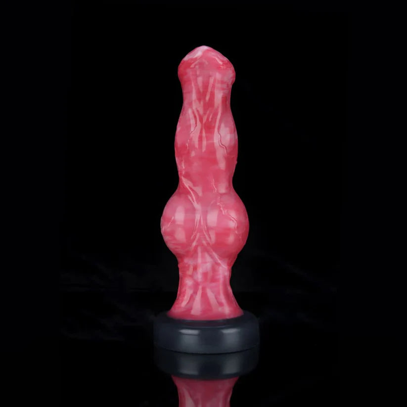 Knotdildo Skinny Dog Pink Knot Dildo – Sleek, Textured & Body-Safe Silicone Toy