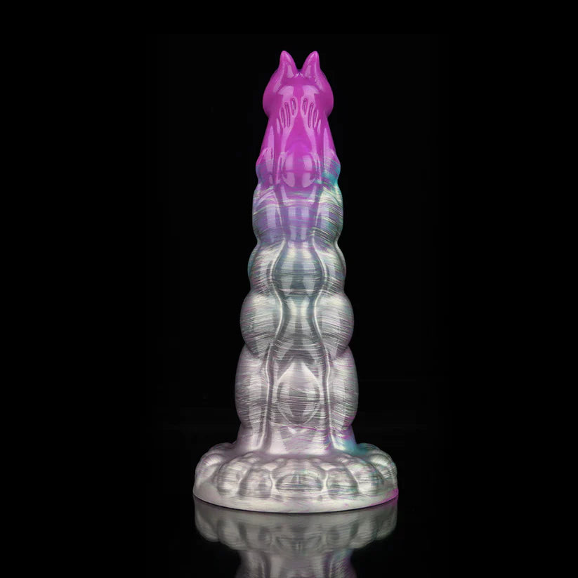 Knotdildo Sphinx Gradient Purple Dildo – Fantasy Textured Adult Silicone Toy