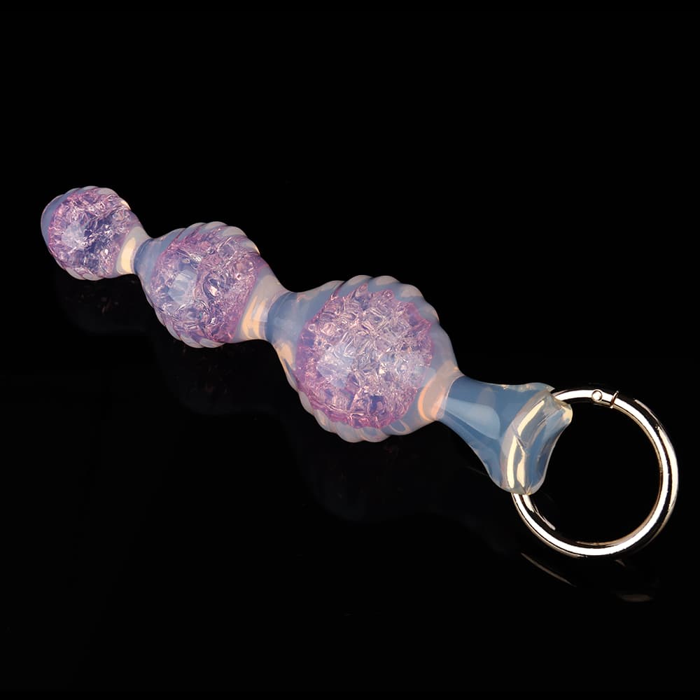 Knotdildo Ripple Crystal Butter Plug – Three-Texture Silicone Anal Plug Toy