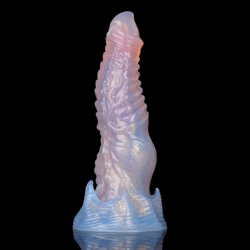 Knotdildo Ghostly Pink Purple Transparent Dildo – Ethereal Fantasy Design & Elegant Glow