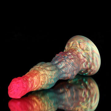 Knotdildo Rainbow Fantasy Knot Dildo – Silicone Textured Toy