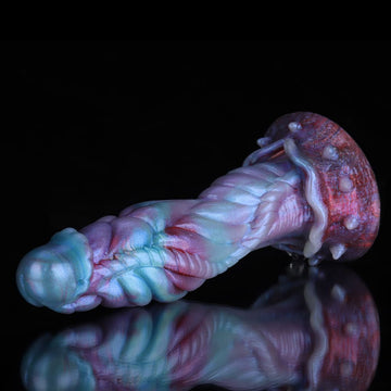 Knotdildo Alien Blue Purple Gradient Silicone Dildo – Fantasy Textured Pleasure Design