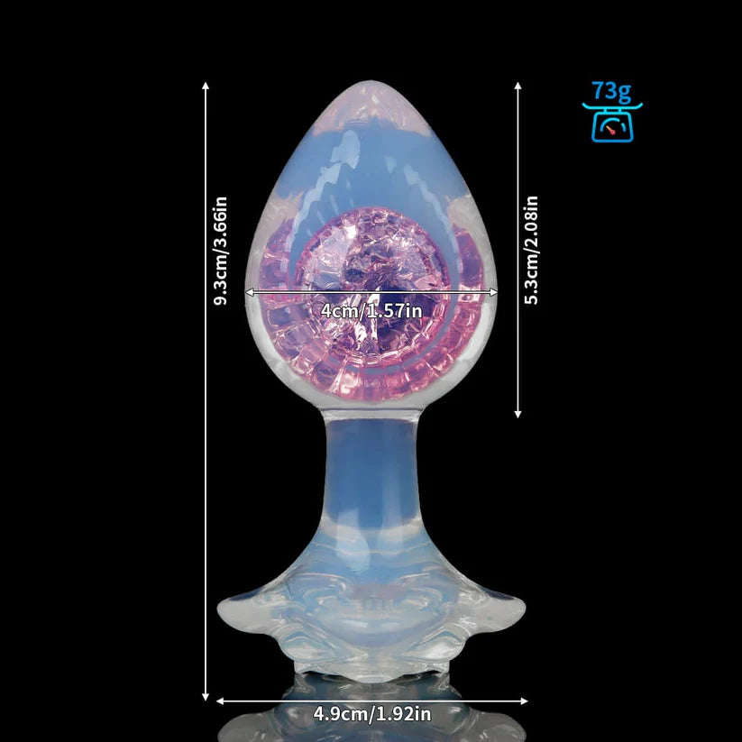 Knotdildo Crystal Silicone Plug – Sleek Design with Optional Accessories