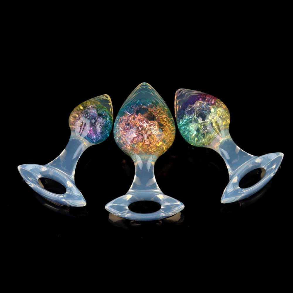Knotdildo Heart Crystal Butt Plug Set – Silicone Love Heart Plugs