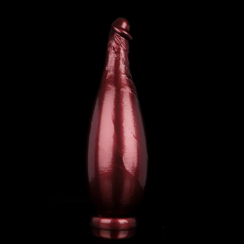 Knotdildo Burgundy Inflatable Dildo Wand – Adjustable Size Adult Toy with Soft, Realistic Feel