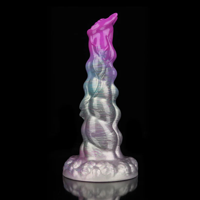 Knotdildo Sphinx Gradient Purple Dildo – Fantasy Textured Adult Silicone Toy