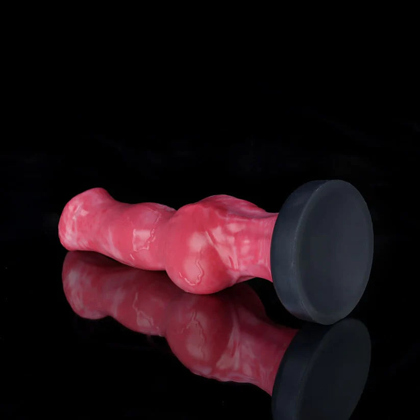 Knotdildo Skinny Dog Pink Knot Dildo – Sleek, Textured & Body-Safe Silicone Toy