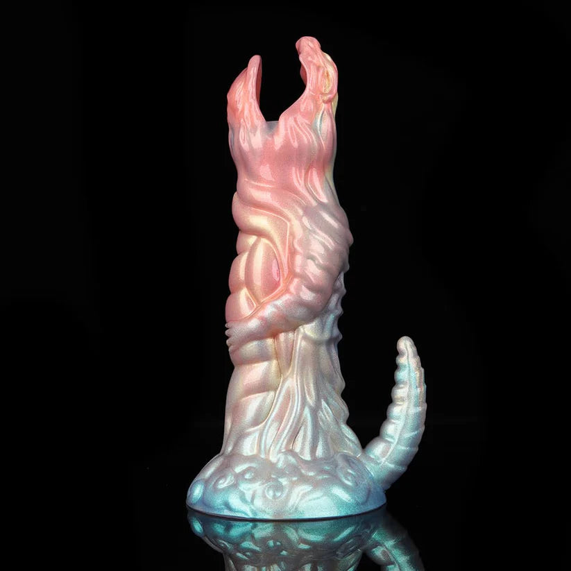 Knotdildo Colorful Dinosaur Inflatable Ovipositor Dildo – 3 Eggs Fantasy Toy