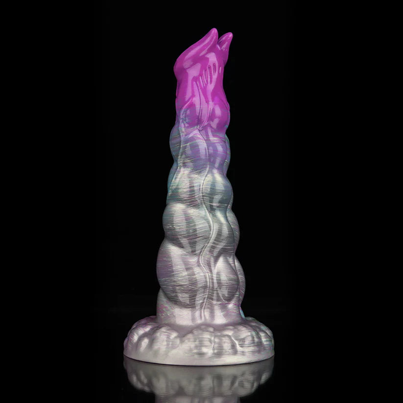 Knotdildo Sphinx Gradient Purple Dildo – Fantasy Textured Adult Silicone Toy