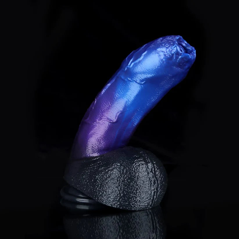 Knotdildo Naga Blue Purple Fantasy Dildo – Premium Silicone Knot Toy