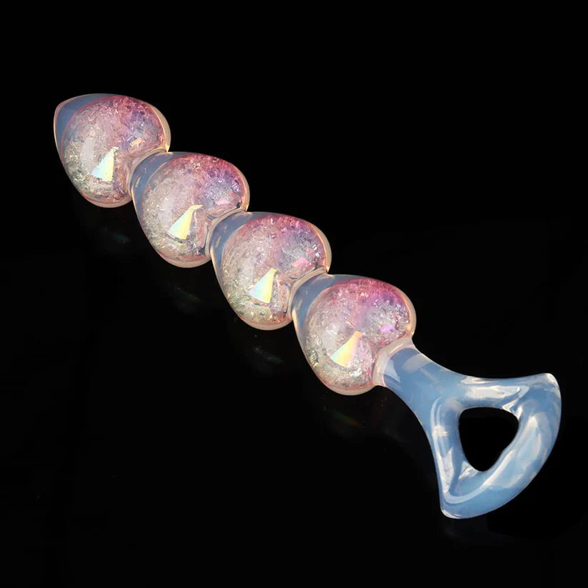 Knotdildo Crystal Silicone Plug with Heart Design – 3 Color Options