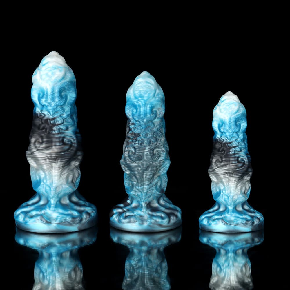 Aries Blue Black Zodiac Dildo