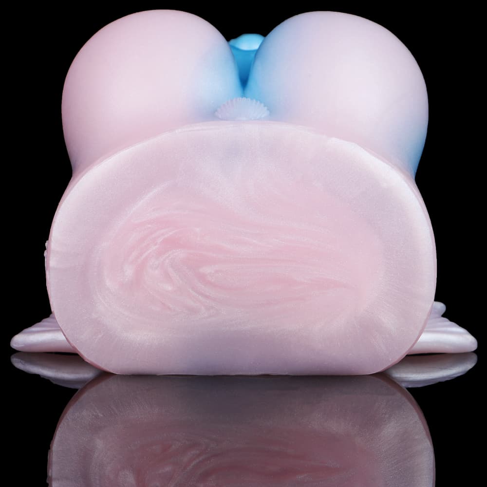 Knotdildo Blue Illusion Doll Male Masturbator – Soft Realistic Stroker Sleeve