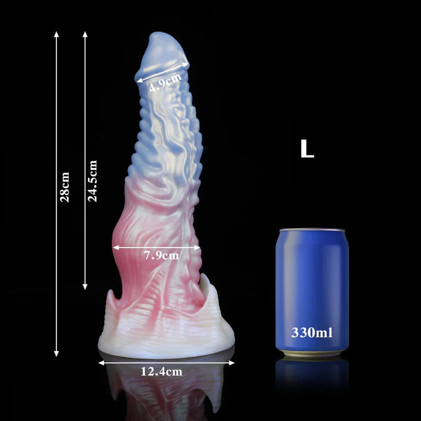 Knotdildo Ghostly Pink Fantasy Monster Dildo – Unique Textured Adult Toy