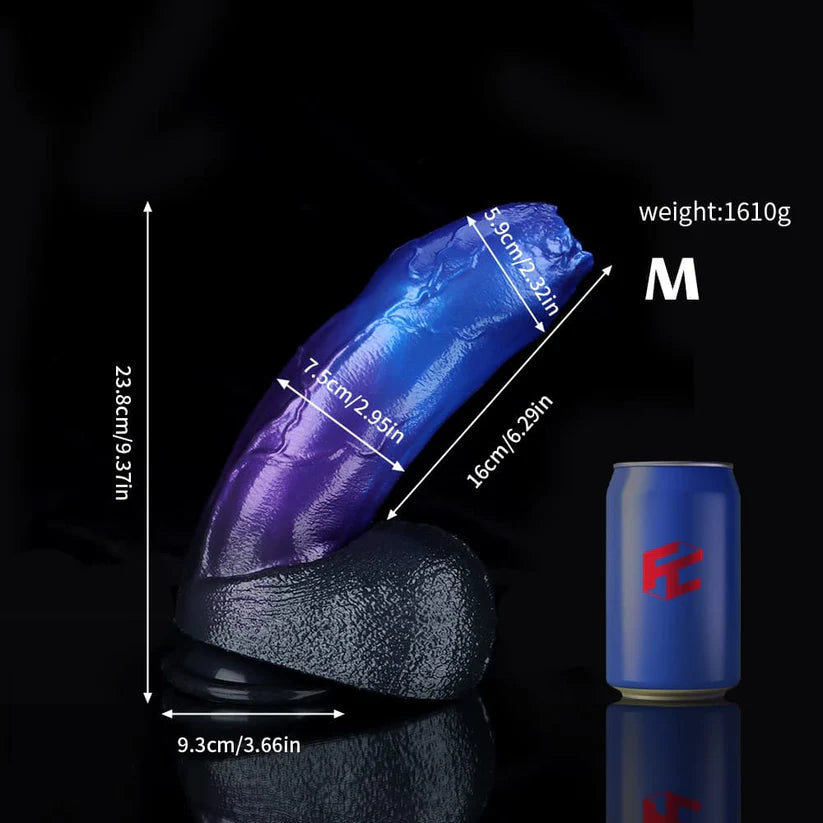 Knotdildo Naga Blue Purple Fantasy Dildo – Premium Silicone Knot Toy