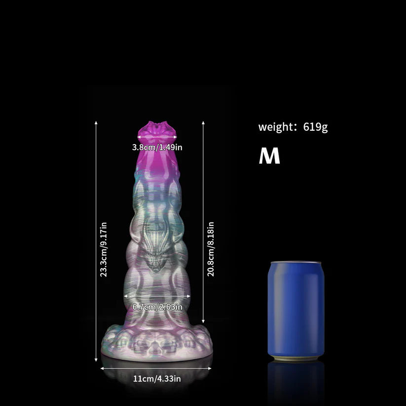 Knotdildo Sphinx Gradient Purple Dildo – Fantasy Textured Adult Silicone Toy