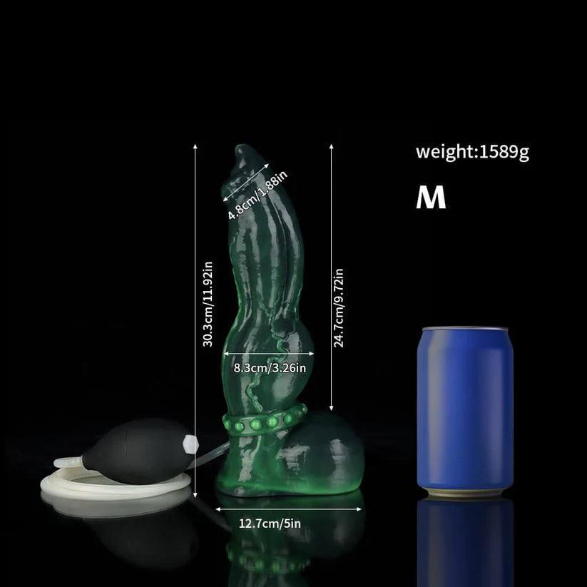 Knotdildo Venom Green Knot Dildo – Realistic Ejaculating Adult Toy