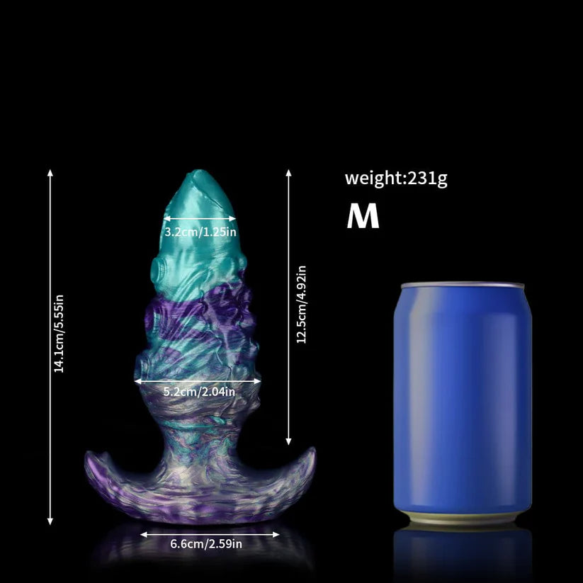 Knotdildo Starry Sky Gradient Blue Purple Butt Plugs – Premium Fantasy Toy